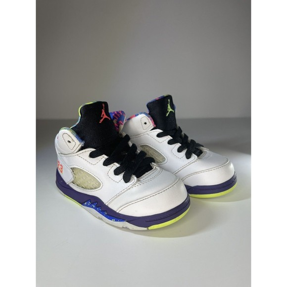 Amazon.com | Jordan Mens Air 5 Retro DB3335 100 Alternate  Air Jordan 5 Retro TD ‘Alternate Bel Air’ Size 7C Replacement box DB3025-100
